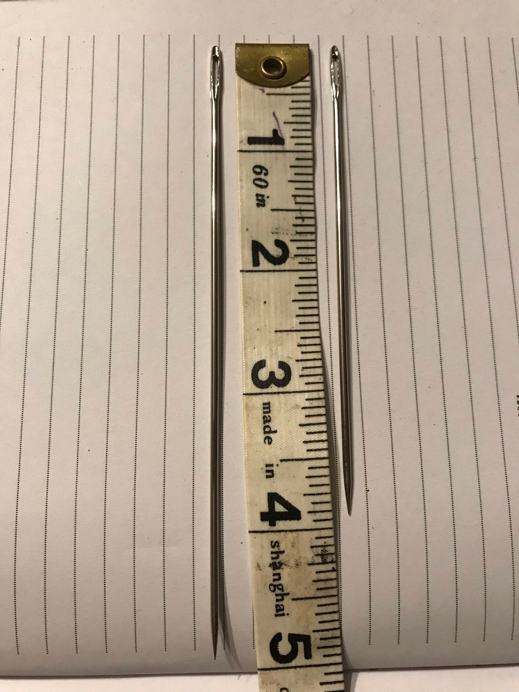 Plaiting needles (sharp)